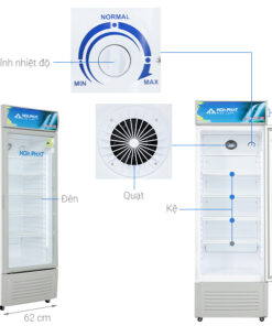 Tủ mát Hòa Phát HSR S6280 280 lít 1 cánh 13 tu mat hoa phat 280 lit hsc 700f1r111